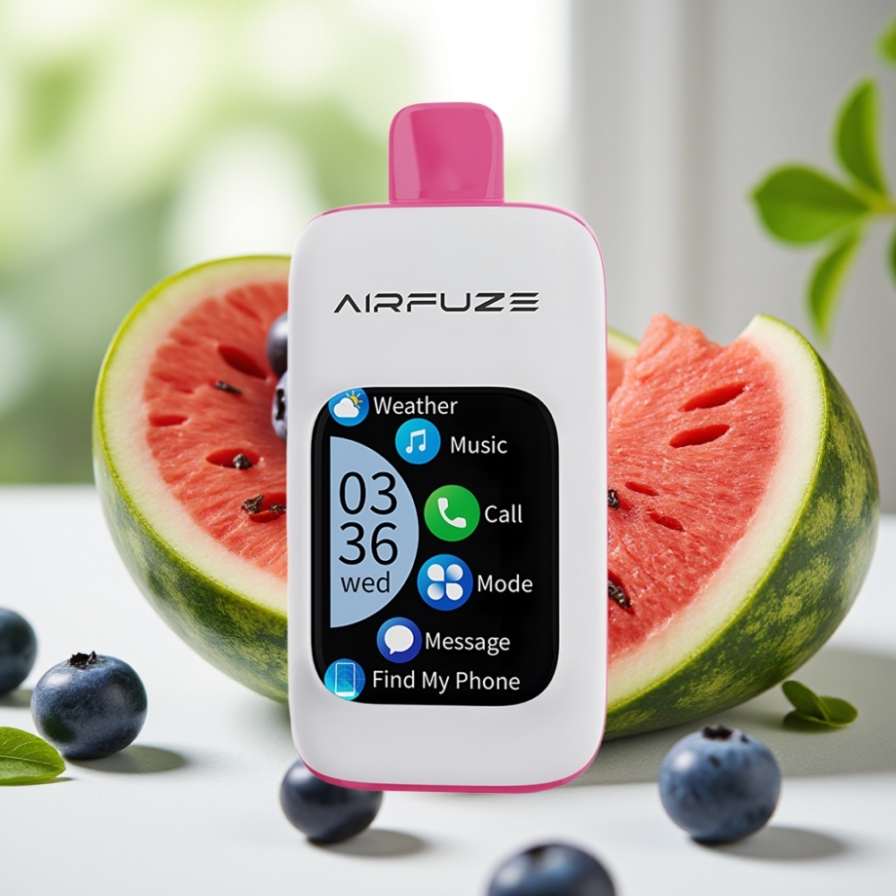 AirFuze Smart 30000 Пуфове Дисплей Тъч 5% Никотин 900mAh Type-C Боровинка Диня