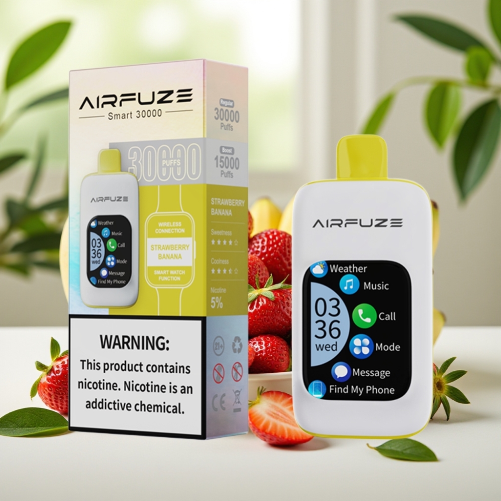 AirFuze Smart 30000 Пуфове Дисплей Тъч Скрийн Ягода Банан
