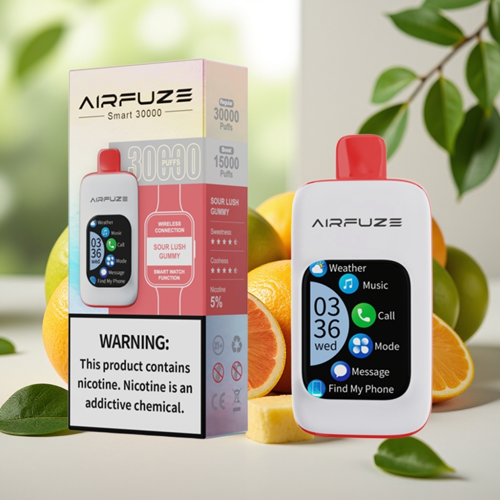 AirFuze Smart 30000 Puffs 5% Type-C 900mAh Кисела Гумена Мечка
