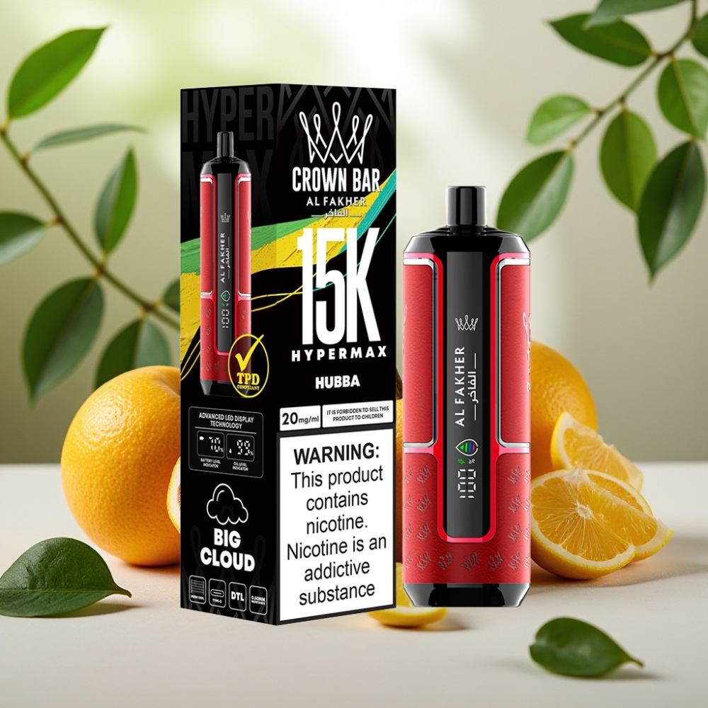 Al Fakher Crown Bar 15K Hypermax 22ml 600mAh DTL 6mg/ml Хъба