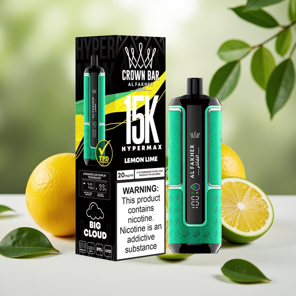 Al Fakher Crown Bar 15K Hypermax 22ml 600mAh Лимон-лайм