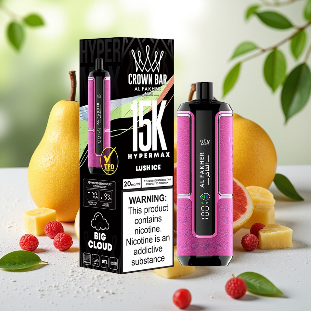 Al Fakher Crown Bar 15K Hypermax Ледов Вятър 22ml 600mAh Type-C