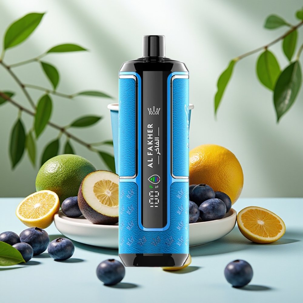 Al Fakher Crown Bar 15K Hypermax Едноразов Вейп Комплект Син Океан 22ml 600mAh Type-C
