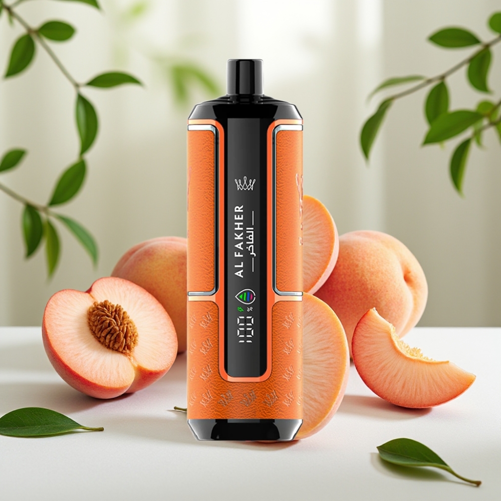 Al Fakher Crown Bar 15K Hypermax 22ml 6mg Праскова Лед Disposable Vape Kit