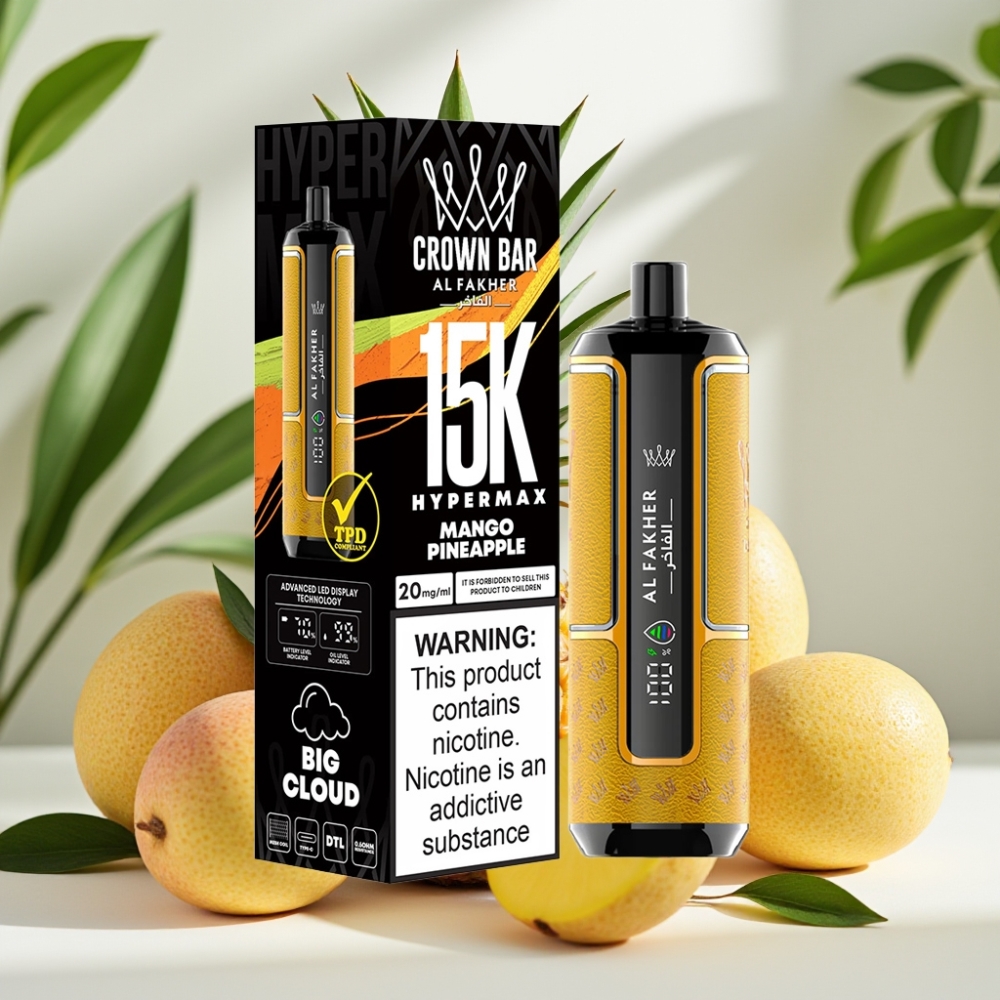 Al Fakher Crown Bar 15K Hypermax Дисосуем Вейп Манго Ананас