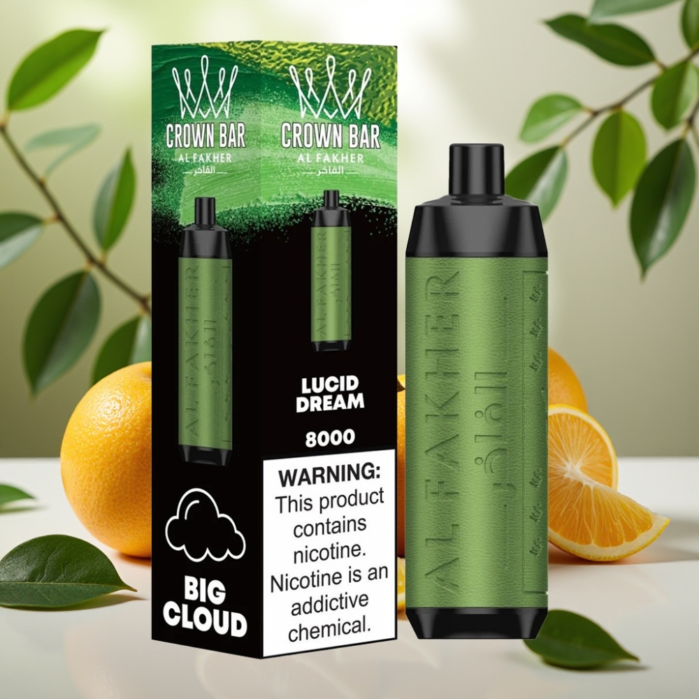 Al Fakher Crown Bar 8000 Crystal 600mah 18ml 5mg Ясен Сън