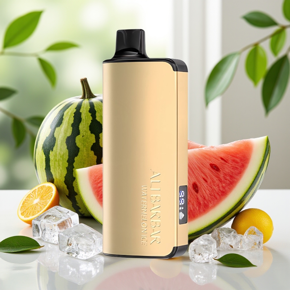 Alibarbar Ingot 9000 Puffs Bulgaria vape wholesale 22ml 2350mah LED Диня Лед