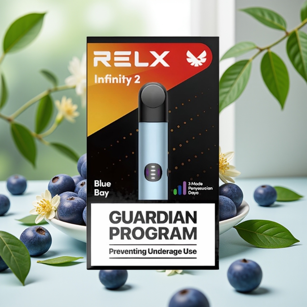 RELX Infinity 2 650 пуфа 1.9 мл син метален дизайн 440mAh USB-C