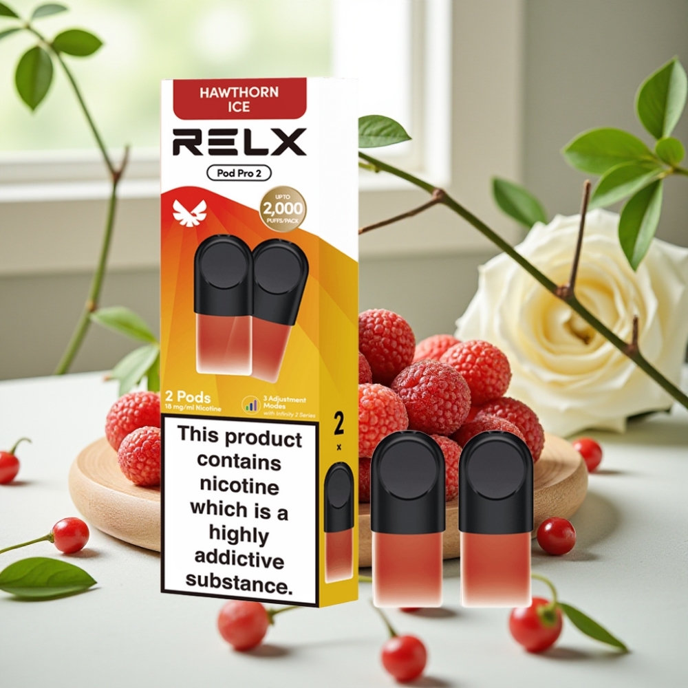 RELX Pod Pro 2 600 пуфове 1,8% никотин Глог Лед 1,9ml 3 режима