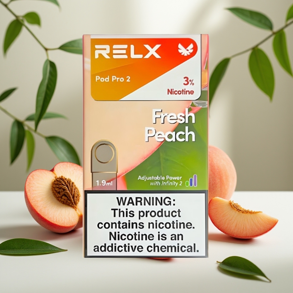 RELX Pod Pro 2 600 пуфове 3% никотин 1.9мл Пресен праскова