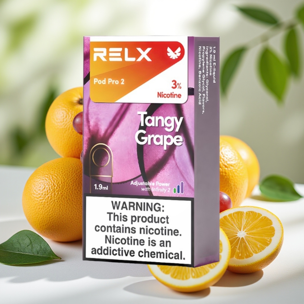RELX Pod Pro 2 600 пуфове 3% никотин 1.9мл Кисел грозде