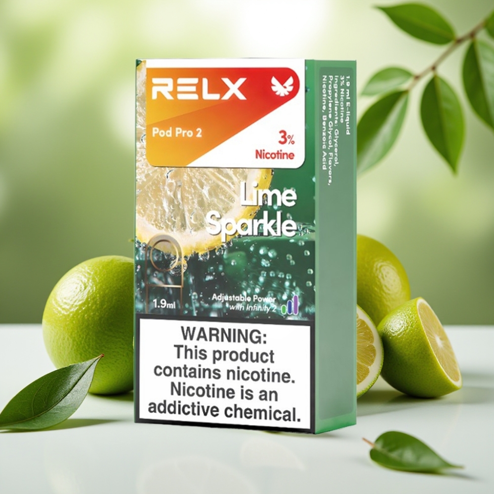 RELX Pod Pro 2 600 пуфове 3% никотин 1.9мл Лайм Искра