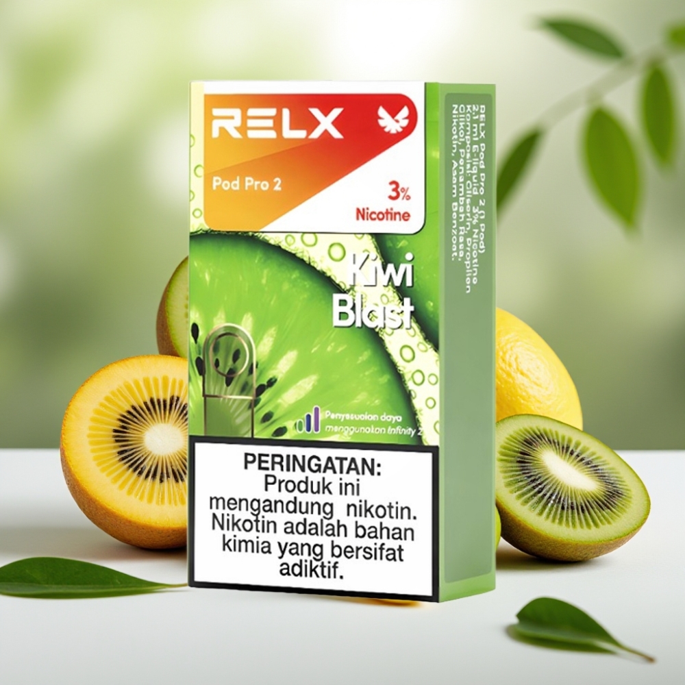 RELX Pod Pro 2 600 пуфове 3% никотин 1.9мл Киви Взрив