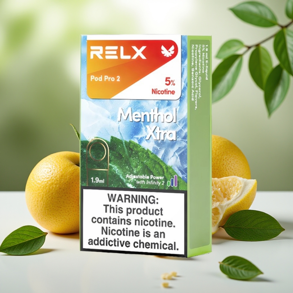 RELX Pod Pro 2 600 пуфове 5% никотин 1.9ml ментол екстра