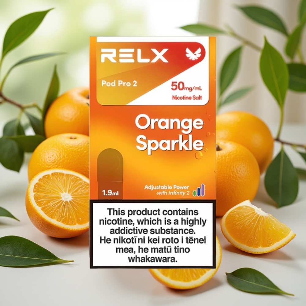 RELX Pod Pro 2 600 пуфове 5% никотин 1.9ml Оранжева искра