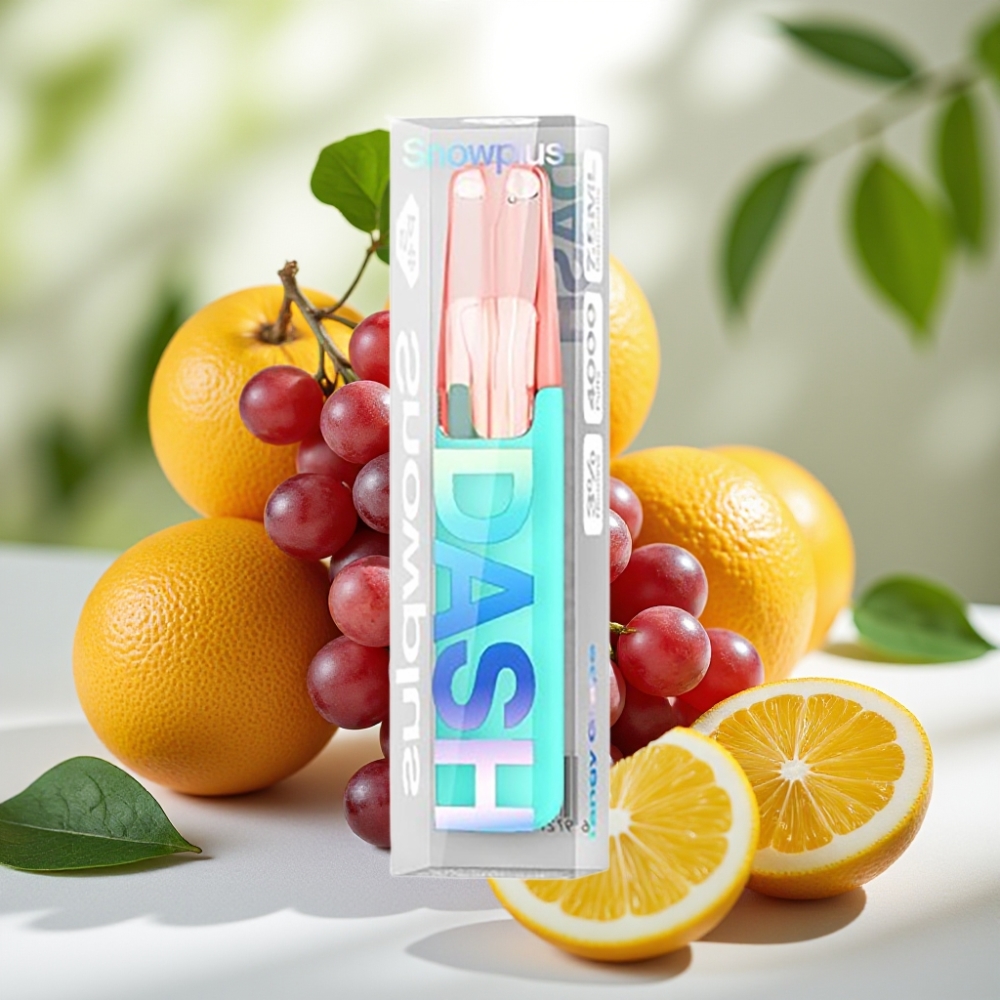 Snowplus Dash 4000 Пуфове Керамика 530 mAh 7.5 мл Кисел Грозд