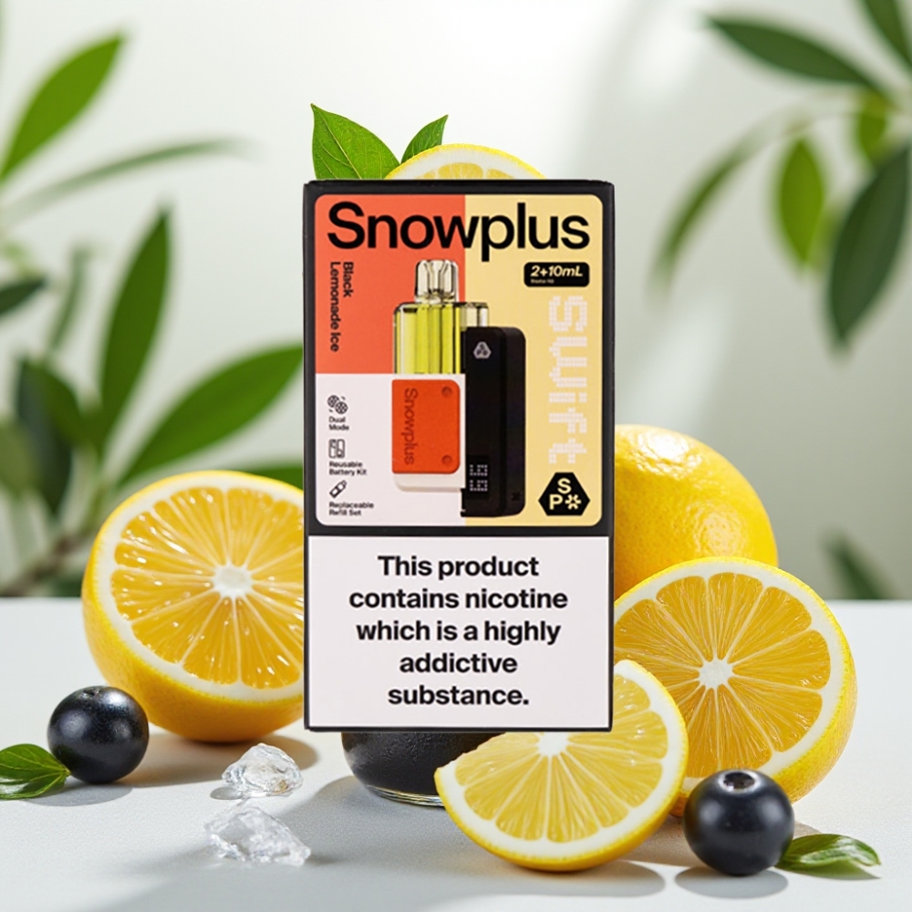 Snowplus Swift 5000 Puffs Dual Mesh 1000mAh Черен Лимонада Лед