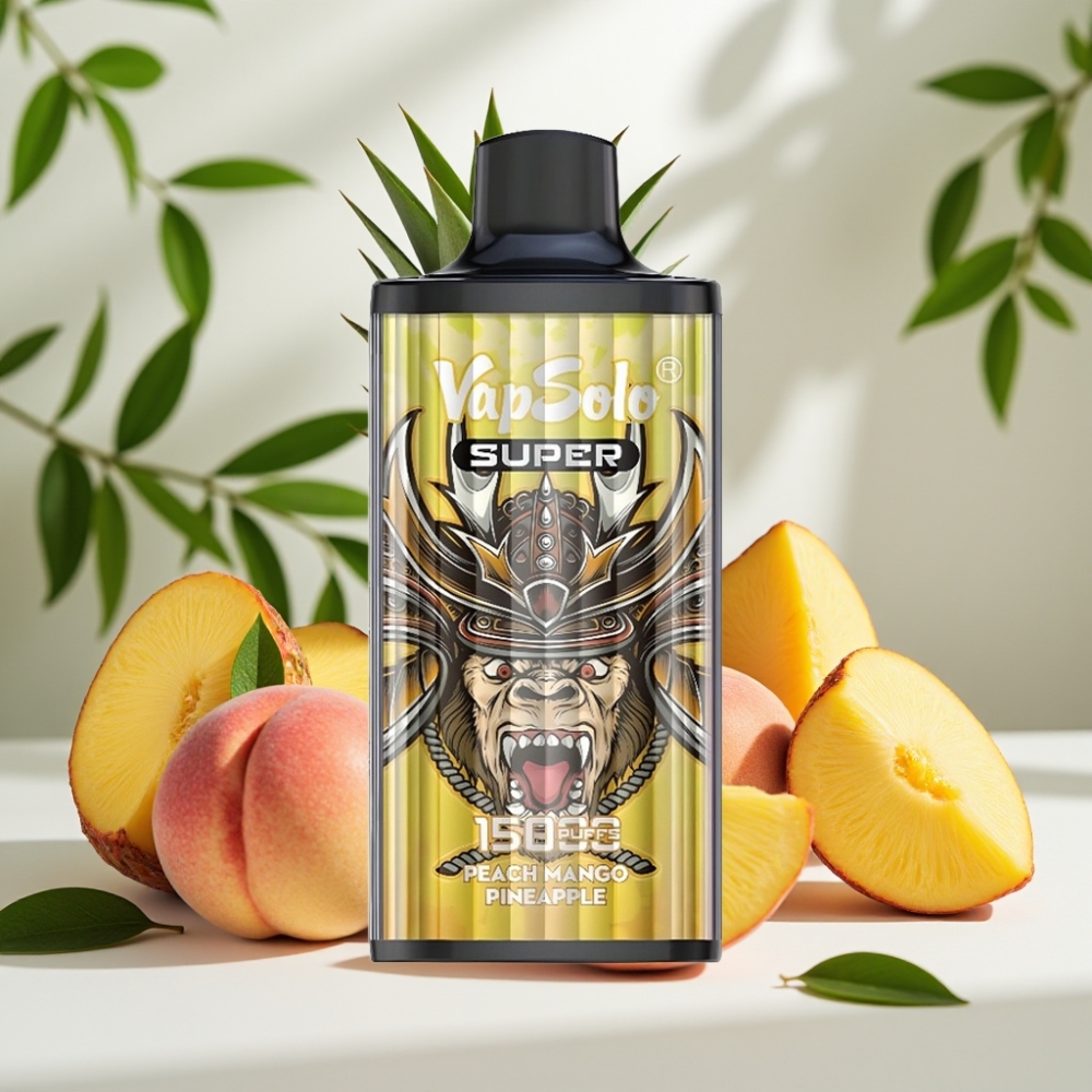Vapsolo Super 15000 Пуфове 40мл 850мАч Праскова Манго Ананас