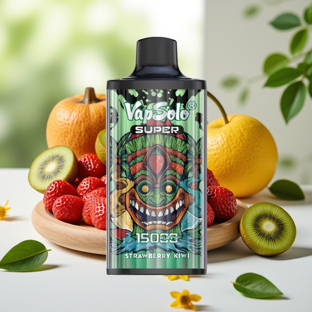 Vapsolo Super 15000 пуфове 40ml Ягода-Киви 850mah Type-C