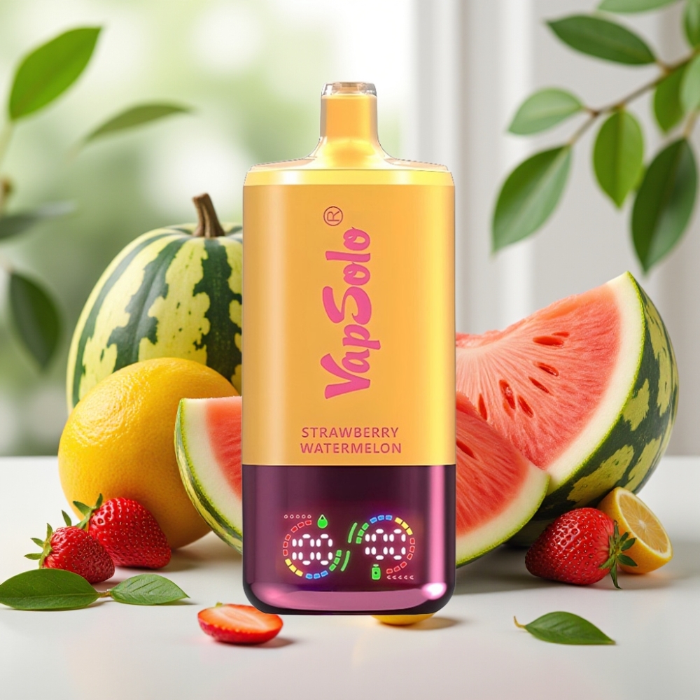 VapSolo Triple 30000 Пуфове 40мл Ягода Диня & Лимон Праскова Type-C