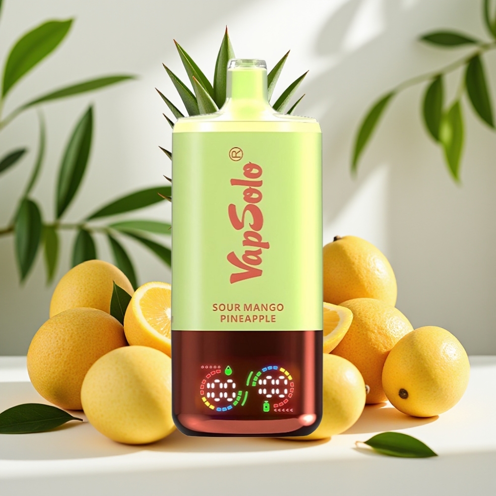 VapSolo Triple 30000 Пуфове 40ml Кисел Манго Ананас Type-C