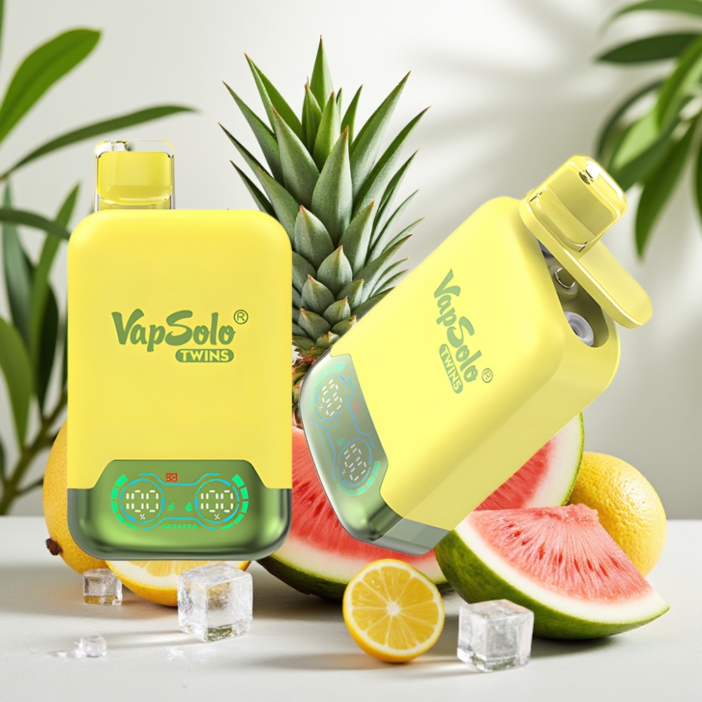 Vapsolo Twins 20000 Пуфове 40 мл Ананас Кокос & Диня Лед
