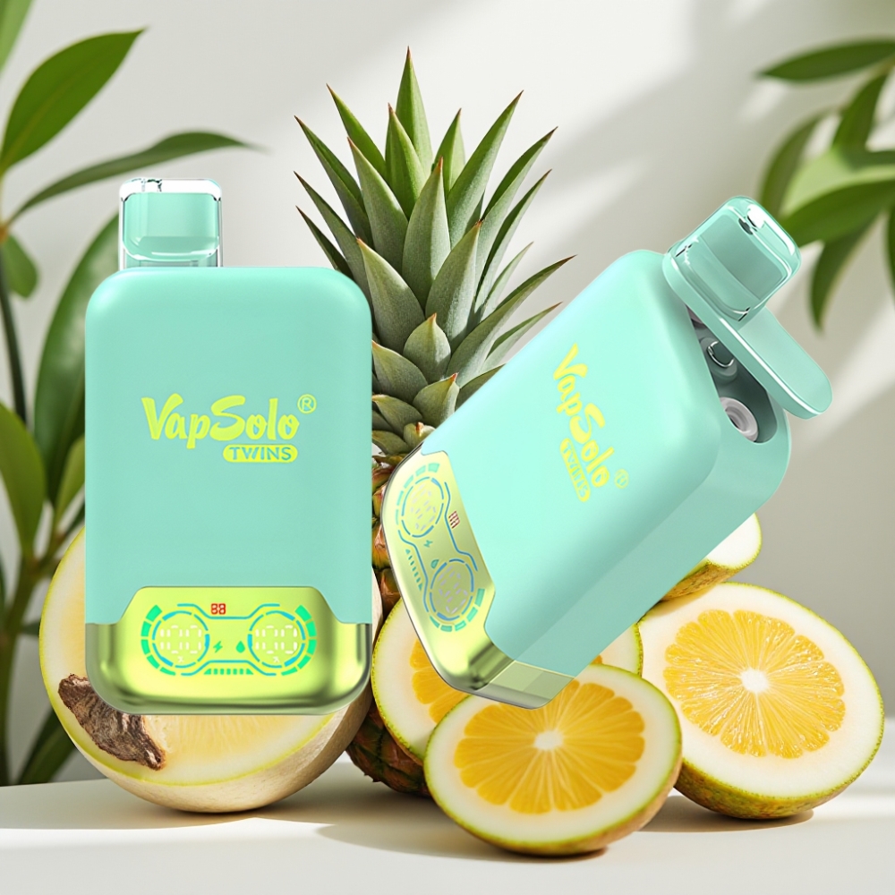 Vapsolo Twins 20000 Пуфове 40ml Тройна Пъпеш & Ананас Кокос