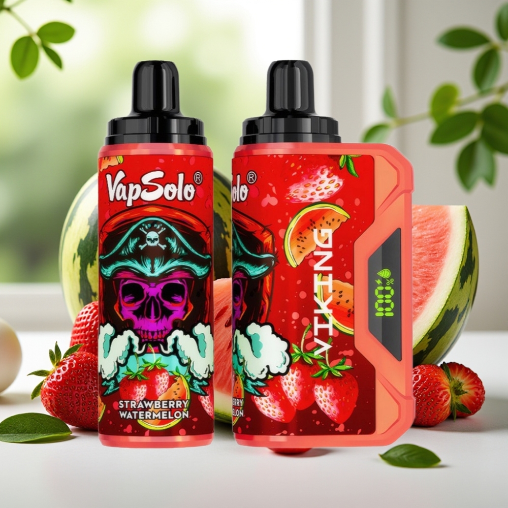 VapSolo VIKING 12000 Puffs Bulgaria vape wholesale 22ml Ягода Диня Type-C LED
